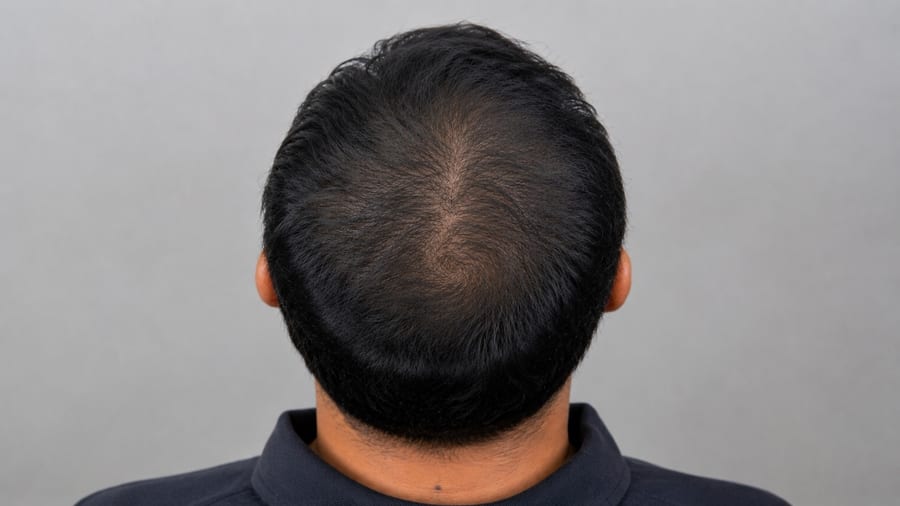 Patient Case visible crown coverage and regrowth after 4 months